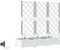 vidaXL - Tuinplantenbakken - met - Water - Irrigatiesysteem - - - 3 - Stuks - - - Wit