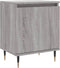 vidaXL - Nachtkastje - 40x30x50 - cm - bewerkt - hout - grijs - sonoma - eikenkleurig