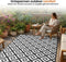 Goliving Buitenkleed Summer Diamond - Buitentapijt - Omkeerbaar - 183x290CM - Zwart/Wit