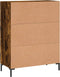 vidaXL - Dressoir - 69,5x34x90 - cm - bewerkt - hout - gerookt - eikenkleurig