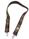 Tasriem - bag strap - Harris Tweed - Glenn Appin of Scotland Pink Check