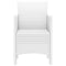 vidaXL - Tuinmeubelen - 4 - st - Wit - Poly - Rattan