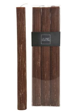 J-Line Doos 6 Tafelkaarsen Bruin -9U