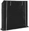 vidaXL - Haardhoutrek - met - regenhoes - 200x40x200 - cm - gegalvaniseerd - staal