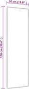 vidaXL - Deurspiegel - 30x100 - cm - glas - en - aluminium - goudkleurig