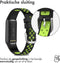 iMoshion Bandje Geschikt voor Fitbit Luxe/Groen - iMoshion Siliconen sport band zilveren gesp zonder pinnetje - Zwart