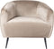 PTMD Vinn Velvet Fauteuil - 67 x 78 x 72 cm - Metaal/Fluweel - Beige