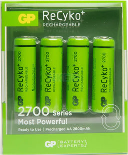 GP ReCyko+ AA 2700mAh - Oplaadbare Batterij - Tot 1000 keer herlaadbaar - Groen