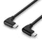 Lindy 32008 - USB C Haaks Mannelijk - 0,5 m 60 W - Zwart