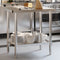 vidaXL - Keukenwerktafel - met - spatscherm - 82,5x55x93 - cm - roestvrij - staal