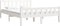 vidaXL - Bedframe - massief - hout - wit - 135x190 - cm