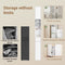SoBuy BZR34-II-W - Hoge Badkamerkast - Waterbestendig met Verstelbare Planken en Lade - Wit 20x20x180cm
