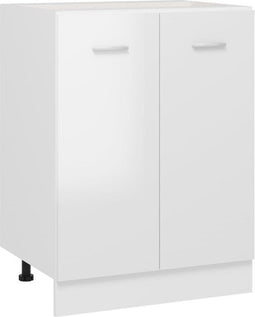 vidaXL - Onderkast - Lyon - 60x46x81,5 - cm - bewerkt - hout - hoogglans - wit