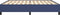 vidaXL - Bedframe - zonder - matras - stof - blauw - 200x200 - cm