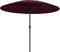 vidaXL - Parasol - met - aluminium - paal - 270 - cm - bordeauxrood