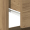 vidaXL - Nachtkastje - Artisan - Eiken - 45x34x46 - cm - Bewerkt - Hout
