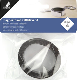 Kangaro magneetband - zelfklevend - 25mm x 1 meter - K-5061