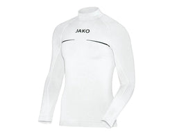Jako Turtleneck Comfort Sportshirt - Maat 140 - Unisex - wit Maat 140/152