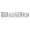 Set van trays DKD Home Decor Multicolour Hout MDF 40 x 30 x 6 cm (2 Stuks) (12 Stuks)