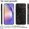 imoshion Hoesje Geschikt voor Samsung Galaxy A54 (5G) Hoesje Siliconen - imoshion Design hoesje - Meerkleurig / Black Marble