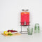 Drankdispenser - 6 liter - kraantje - standaard - glas