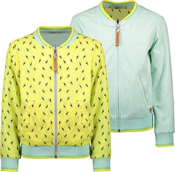 Nono Donna Kids - Jas - Omkeerbaar met toucan print - Geel (maat 110)