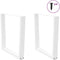 vidaXL - Eettafelpoten - 2 - st - V-vormig - 80x(72-73,3) - cm - staal - wit