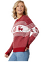 DressForFun Kersttrui Winterwonderland - Traditioneel Noors - Maat XL - Rood & Wit