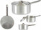 Sauspan met deksel Ø 16 cm Zilverkleurig Aluminium 1,5 L (10 Stuks)