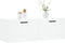 vidaXL - Wandkast - 100x36,5x35 - cm - bewerkt - hout - wit