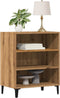 vidaXL - Dressoir - 57x35x75 - cm - bewerkt - hout - artisanaal - eikenkleurig