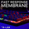 THE G-LAB KEYZ-CAESIUM/FR - Gamingtoetsenbord - RGB-membraan - 12 sneltoetsen - 19 anti-ghosting-toetsen