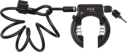 AXA Solid Plus - Ringslot - ART 2 sterren keurmerk met Newton plug-in kabel 150 cm - Zwart