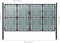 vidaXL - Poort - enkel - 300x200 - cm - zwart