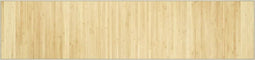 vidaXL - Vloerkleed - rechthoekig - 70x300 - cm - bamboe - lichtnaturel