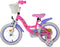 Volare Disney Minnie - Kinderfiets - 14 inch - Handrem en zijwieltjes - Roze