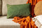 Dutch Decor LENNY - Sierkussen van katoen 40x60 cm Chive - groen - Inclusief binnenkussen