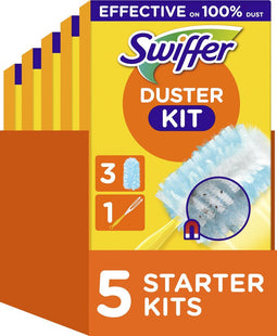 Swiffer Duster Plumeauset - Startset met 1 Handvat en 3 Navullingen - Vangt tot 3x meer stof - Multicolor (5 x)
