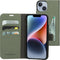Mobiparts iPhone 14 - Classic Wallet Case - Ruimte voor pasjes - Groen
