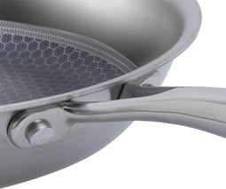 Resto Altair - Koekenpan Ø24 cm - Tri-ply RVS - Hittebestendig handvat - PFAS-vrij