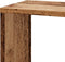 vidaXL - Hoekwandschap - 45x45x147 - cm - bewerkt - hout - out - houtkleurig