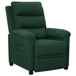Fauteuil verstelbaar stof donkergroen
