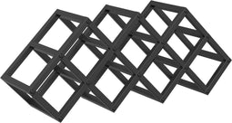 vidaXL - Flessenrek - voor - 9 - Flessen - - - 63 - x - 16,5 - x - 25 - cm - - - Gepoedercoat - Staal