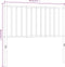 vidaXL - Hoofdbord - 90 - cm - metaal - wit