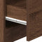 vidaXL - Nachtkastje - met - 2 - lades - 40x36x50 - cm - bruin - eikenkleur