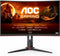 AOC AGON CQ27G2S/BK - 27 inch QHD Gaming Monitor - 165Hz verversingssnelheid - Gebogen VA-paneel - Rood Zwart