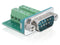 Delock Sub-D 9-p M - Seriële RS232 Connector - Terminal Block - Groen Zilver