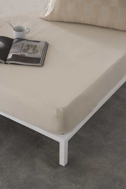 Verstelbaar onderlaken Naturals ELBA Beige 105 x 190/200 cm (Bed van 105)