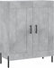 vidaXL - Dressoir - 69,5x34x90 - cm - bewerkt - hout - betongrijs