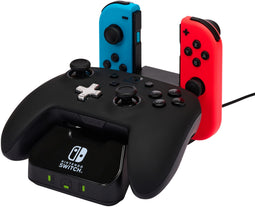 PowerA 1525991-01 - Oplaadstation Nintendo Switch Controllers - Laadt Joy-Con en Pro-controller op - Zwart